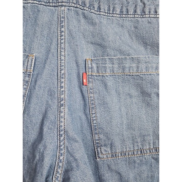 Levi's Short Sleeve Heritage Jumpsuit Size Small Dark Blue Denim - Picture 10 of 10